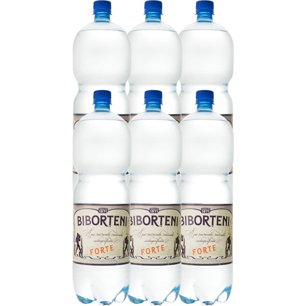BIBORTENI Apa Carbogazoasa Forte 6 x 2 L - imagine 2