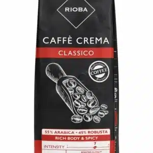 RIOBA Caffee Crema Classic 55% Arabica 45% Robusta boabe 1 Kg beau firme, acasa, livrare, pret