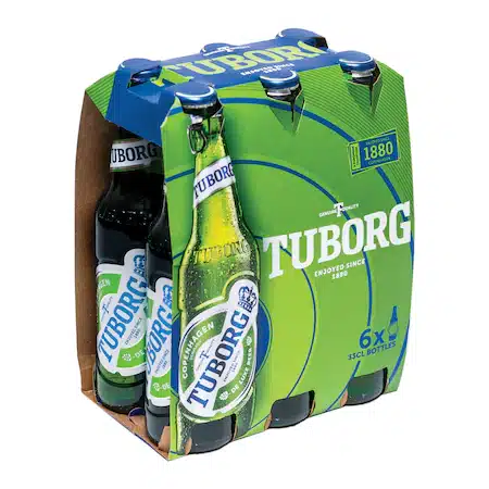 TUBORG Bere Blonda Sticla 6 x 0,33 L