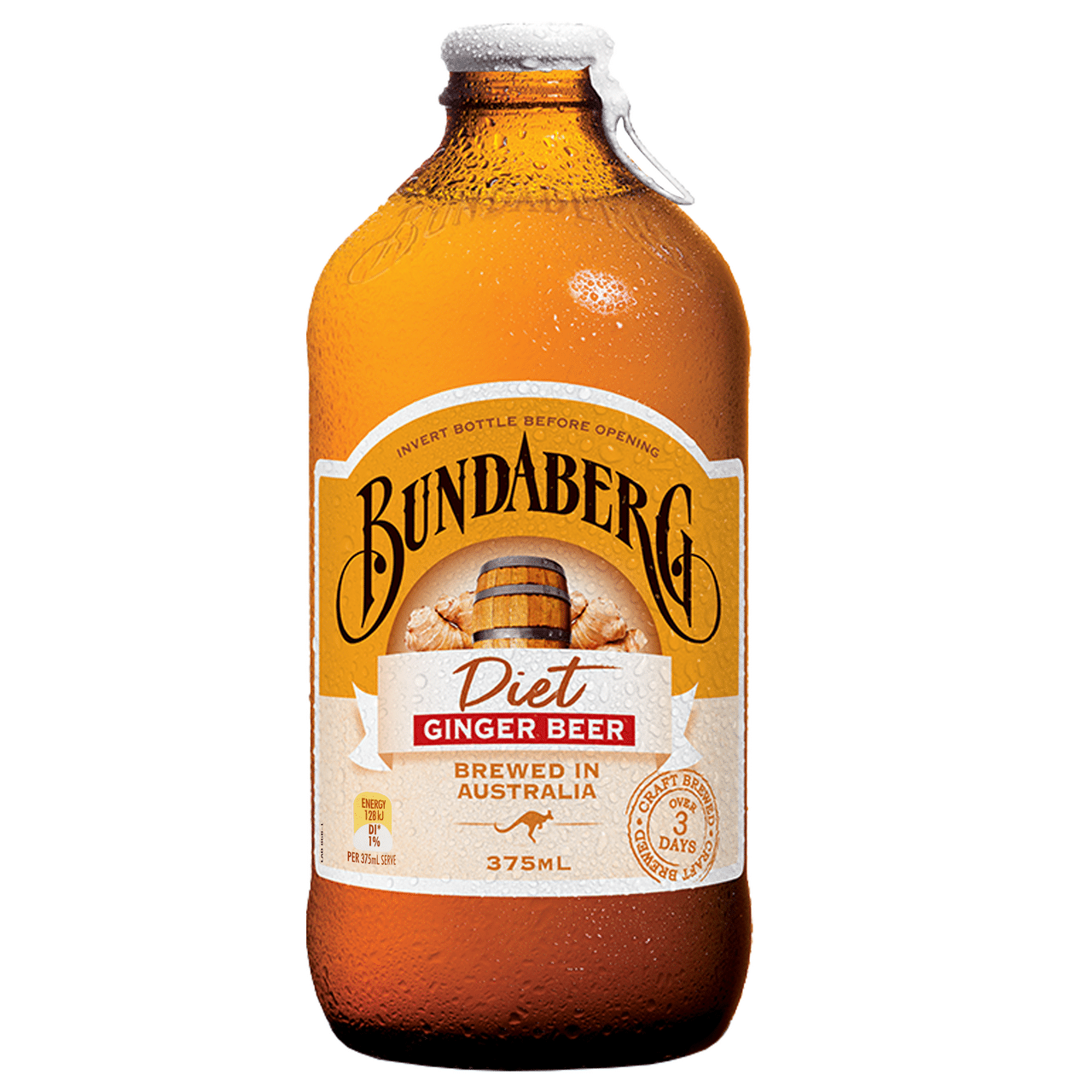 BUNDABERG Bautura cu Ghimbir Dietetica 375 ml