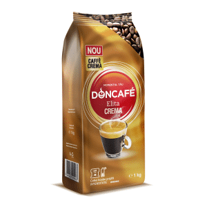 DONCAFE Elita Crema Cafea Boabe 1 Kg livrarea acasa si firma la usa.