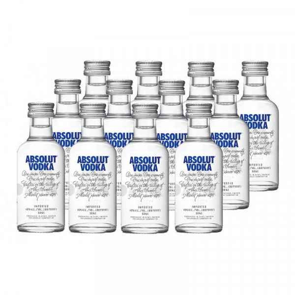 ABSOLUT Vodka Blue 40% 12 x 0,05 L