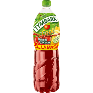 TYMBARK Cool Bautura Necarbogazoasa cu Aroma de Banane si Capsuni 6 x 2 L livrare birou si acasa.
