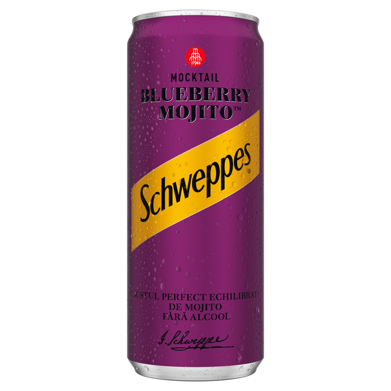 Schweppes Blueberry Mojito Bautura Racoritoare Carbogazoasa 4 x 0,33 L livrare firma si acasa