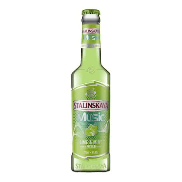 STALINSKAYA MUSIC - VODKA MIX LIME & MINT 4% 0.275L livrare firma si acasa, minibar la miniaturi