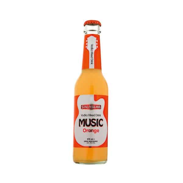 STALINSKAYA MUSIC – VODKA MIX ORANGE 4% 0.275L livrare miniaturi la firma sau domiciliu, minibar