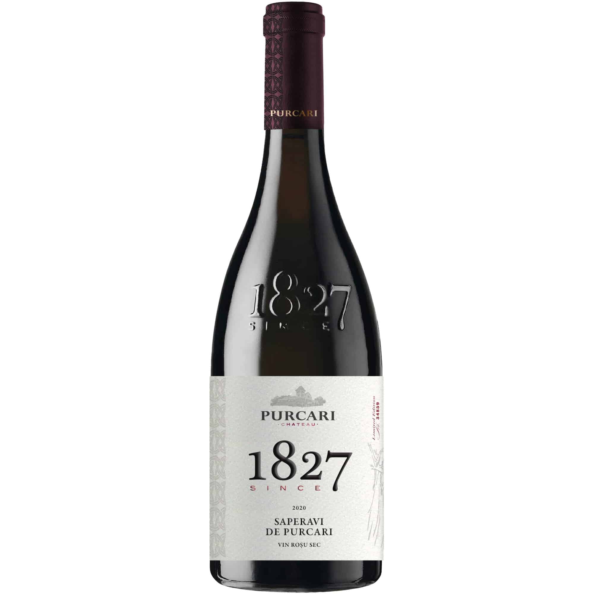 PURCARI 1827 - Rara Neagra & Saperavi Vin Rosu Sec 0.75 L