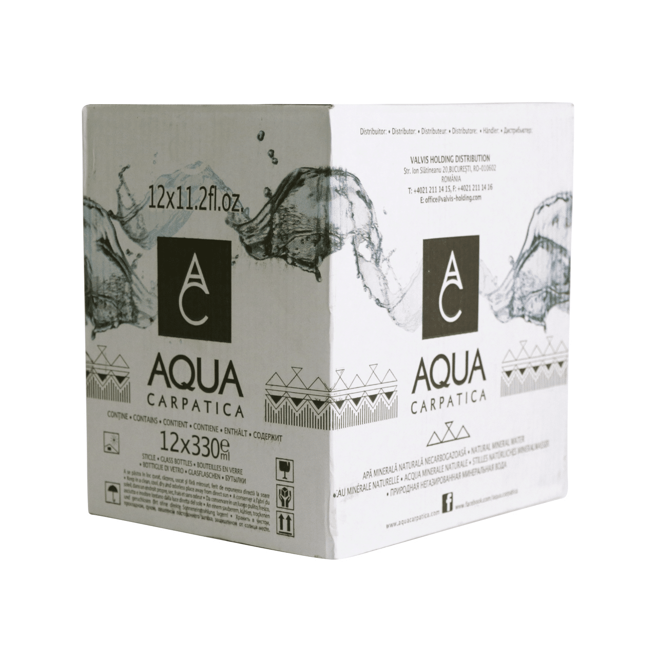 AQUA CARPATICA Apa Minerala Carbogazificata 12 x 0,33 L