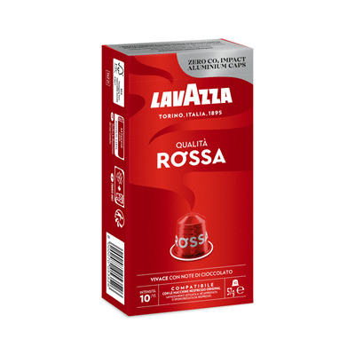 LAVAZZA Qualita Rossa Cafea Capsule 57 g compatibile Nespresso cu livrare acasa si firma.